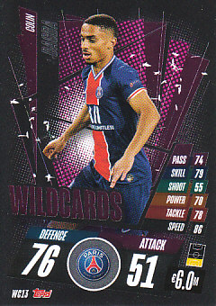 Colin Dagba Paris Saint-Germain 2020/21 Topps Match Attax CL Wildcards #WC13